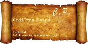Czérna Petra névjegykártya